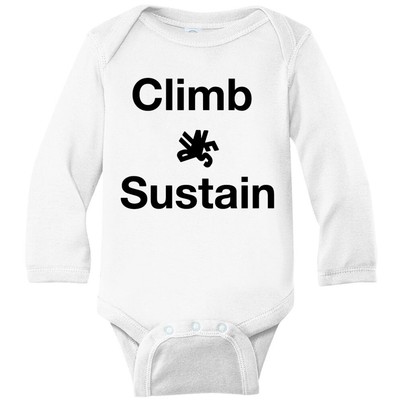 Bouldering Climb Hiking Mountains Long Sleeve Baby Bodysuit | Artistshot