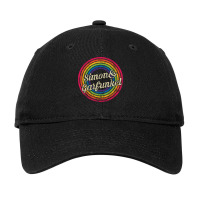 Simon And Garfunkel Retro Rainbow Fadedstyle Adjustable Cap | Artistshot