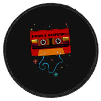 Simon And Garfunkel Retro Vintage Cassette Tape Music Fanart Round Patch | Artistshot