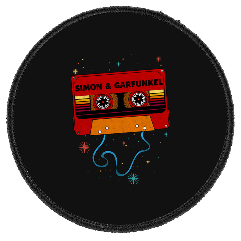 Simon And Garfunkel Retro Vintage Cassette Tape Music Fanart Round Patch | Artistshot