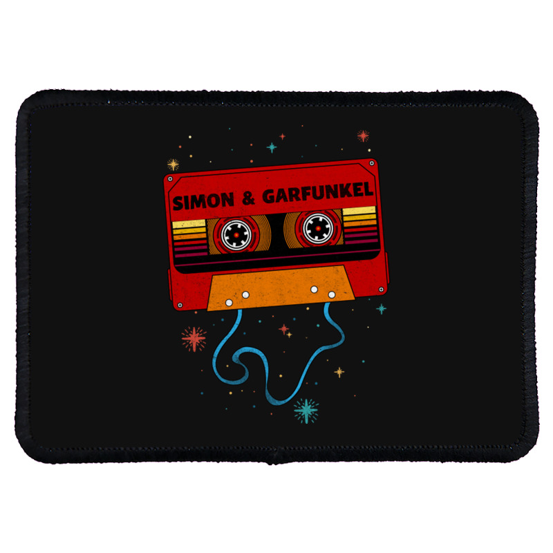 Simon And Garfunkel Retro Vintage Cassette Tape Music Fanart Rectangle Patch | Artistshot