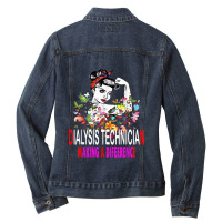 Dialysis Technician Ladies Denim Jacket | Artistshot