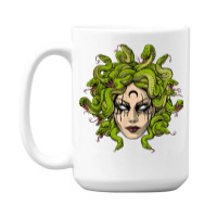 Medusa Greek Goddess Snakes Ancient Greece Mythology Gothic 15 Oz Coffee Mug | Artistshot