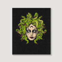 Medusa Greek Goddess Snakes Ancient Greece Mythology Gothic Portrait Canvas Print | Artistshot