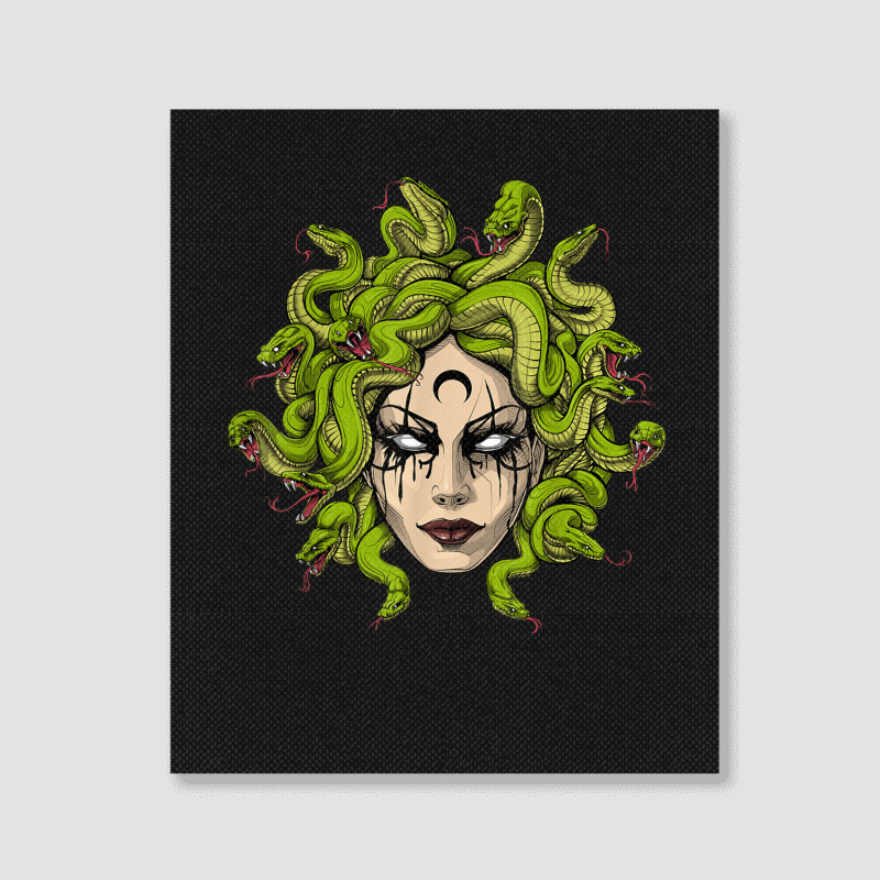 Medusa Greek Goddess Snakes Ancient Greece Mythology Gothic Portrait Canvas Print | Artistshot