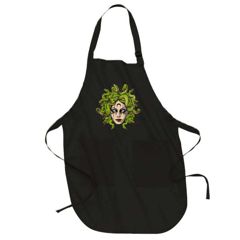 Medusa Greek Goddess Snakes Ancient Greece Mythology Gothic Full-length Apron | Artistshot