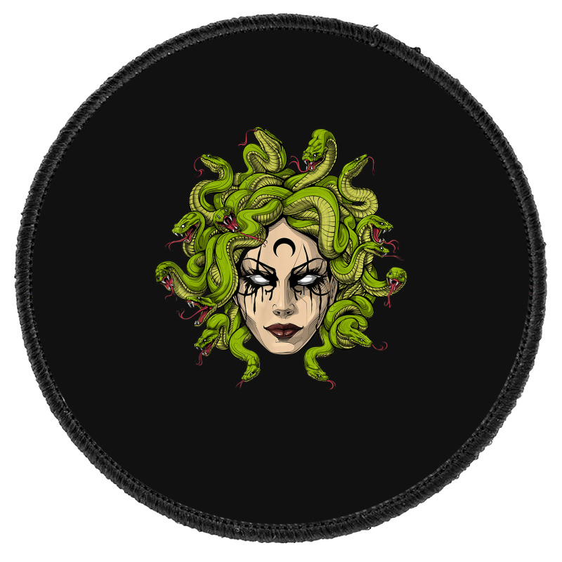 Medusa Greek Goddess Snakes Ancient Greece Mythology Gothic Round Patch | Artistshot