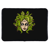 Medusa Greek Goddess Snakes Ancient Greece Mythology Gothic Rectangle Patch | Artistshot