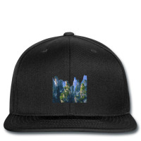 Beautiful Vector Rocky Landscape Printed Hat | Artistshot