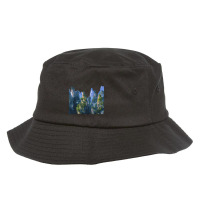 Beautiful Vector Rocky Landscape Bucket Hat | Artistshot