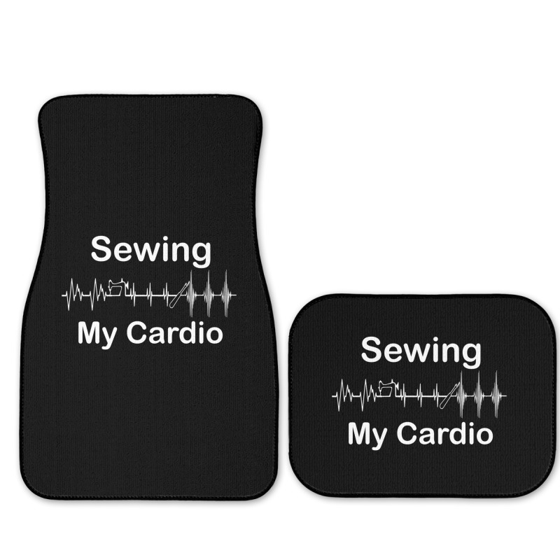 Funny Sewing Is My Cardio Workout I Workout Every Time I Sew Long Slee Full Set Car Mats | Artistshot