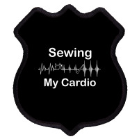 Funny Sewing Is My Cardio Workout I Workout Every Time I Sew Long Slee Shield Patch | Artistshot