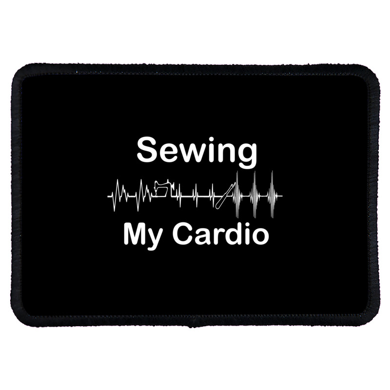 Funny Sewing Is My Cardio Workout I Workout Every Time I Sew Long Slee Rectangle Patch | Artistshot