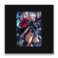 Bayonetta's Classic Banner Metal Print Square | Artistshot