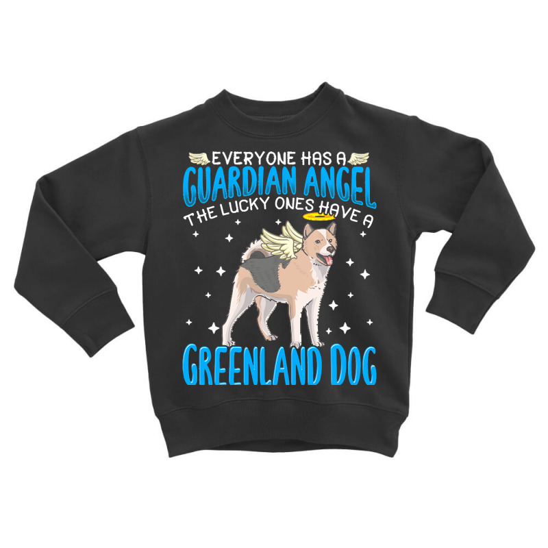 Greenland Dog T  Shirt Greenland Dog With Guardian Angel T  Shirt Toddler Sweatshirt | Artistshot