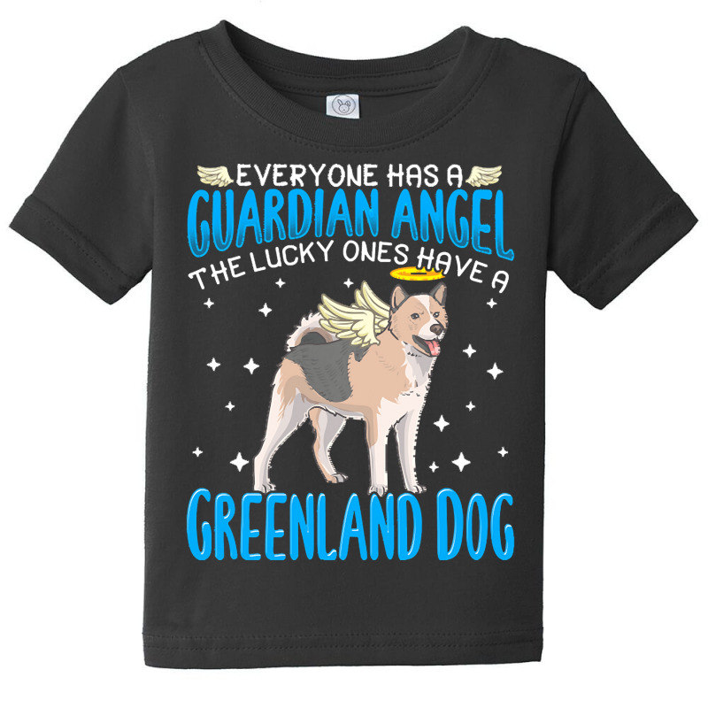 Greenland Dog T  Shirt Greenland Dog With Guardian Angel T  Shirt Baby Tee | Artistshot