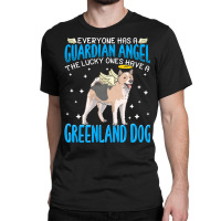 Greenland Dog T  Shirt Greenland Dog With Guardian Angel T  Shirt Classic T-shirt | Artistshot