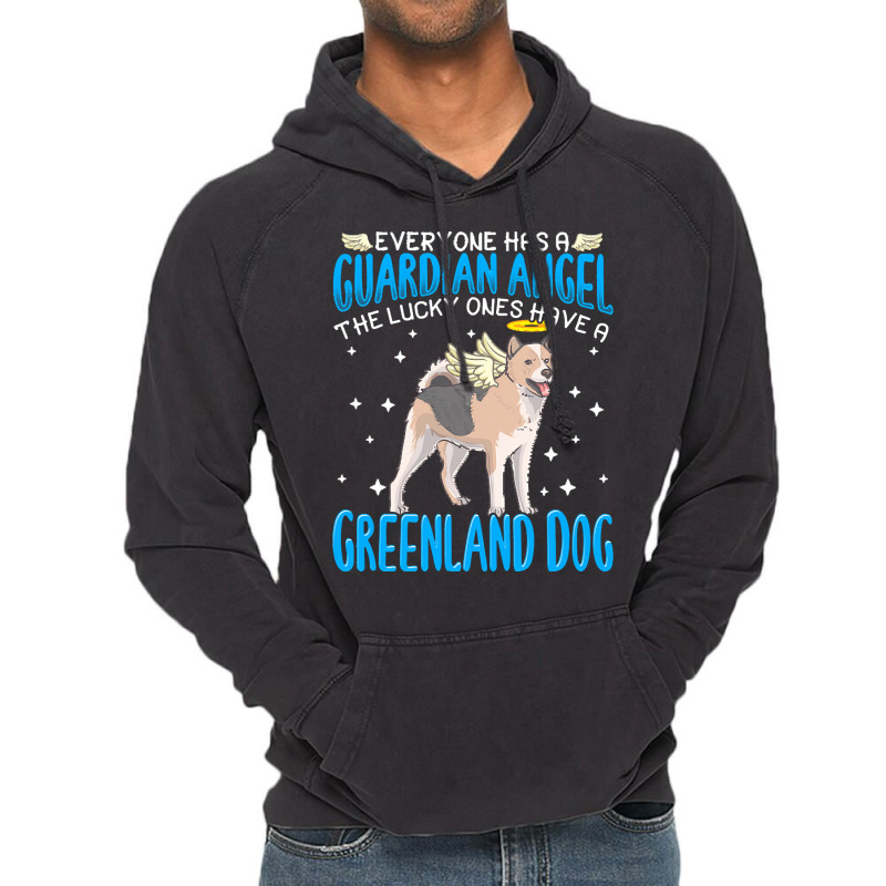 Greenland Dog T  Shirt Greenland Dog With Guardian Angel T  Shirt Vintage Hoodie | Artistshot