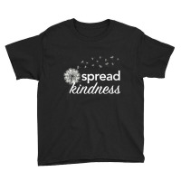 Womens Spread Kindness Dandelion V Neck T Shirt Youth Tee | Artistshot