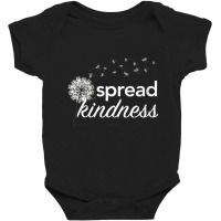 Womens Spread Kindness Dandelion V Neck T Shirt Baby Bodysuit | Artistshot