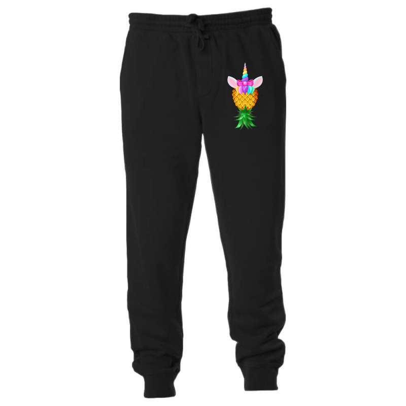 Swinger Upside Down Pineapple Magical Unicorn Rainbow Head Premium T S Unisex Jogger | Artistshot