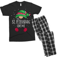 Womens St. Petersburg Gnome Family Matching Christmas Pajamas V Neck T Men's T-shirt Pajama Set | Artistshot