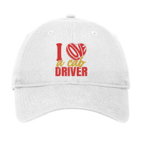 I Love A Cab Driver Funny Taxi Driving Cab Lover Graphic Premium T Shi Adjustable Cap | Artistshot