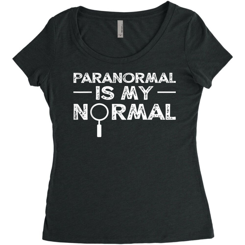 Paranormal Investigator Ghost Hunting Funny Gift Women's Triblend Scoop T-shirt by KaseyReyes | Artistshot