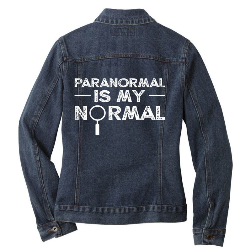 Paranormal Investigator Ghost Hunting Funny Gift Ladies Denim Jacket by KaseyReyes | Artistshot