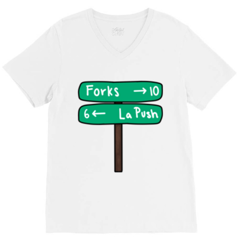 Forks And Lapush V-Neck Tee by MONIQUEWORTH | Artistshot