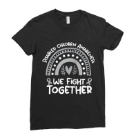 We Fight Together  Disabled Children Awareness Month Raglan Baseball T Ladies Fitted T-shirt | Artistshot