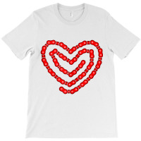 Fancy Bicycle Chain Biking Biker Heart Cycling Tank Top T-shirt | Artistshot