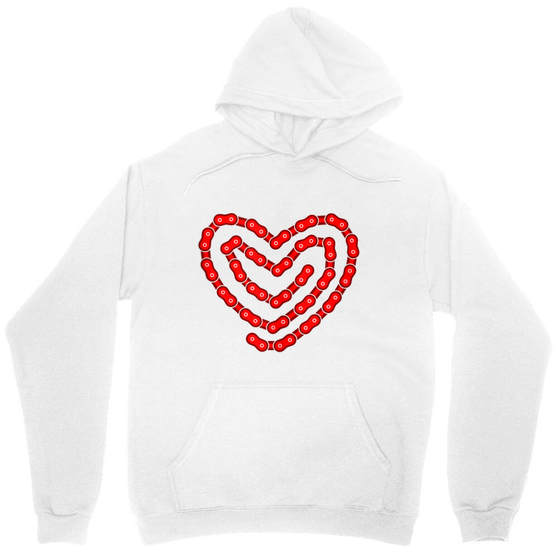 Fancy Bicycle Chain Biking Biker Heart Cycling Tank Top Unisex Hoodie | Artistshot