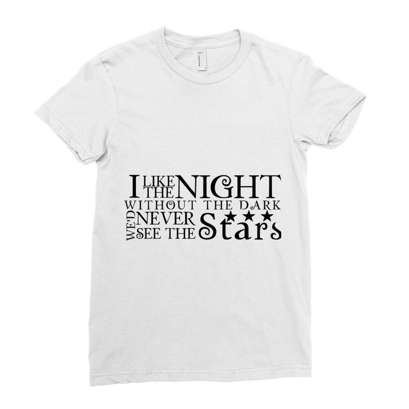 I Like The Night Ladies Fitted T-Shirt by MONIQUEWORTH | Artistshot