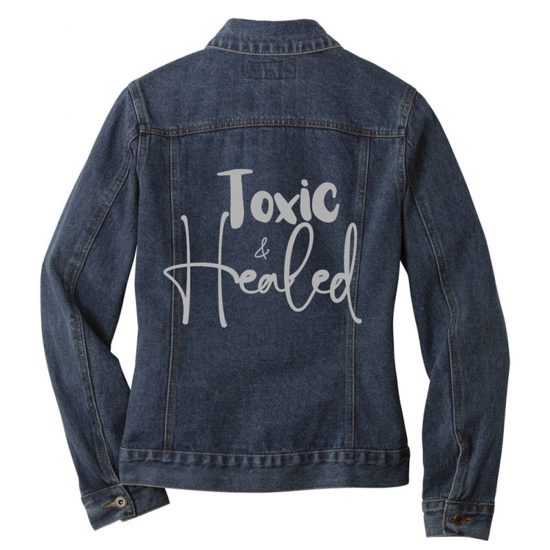 Toxic And Healed 1 Premium T Shirt Ladies Denim Jacket by cm-arts | Artistshot