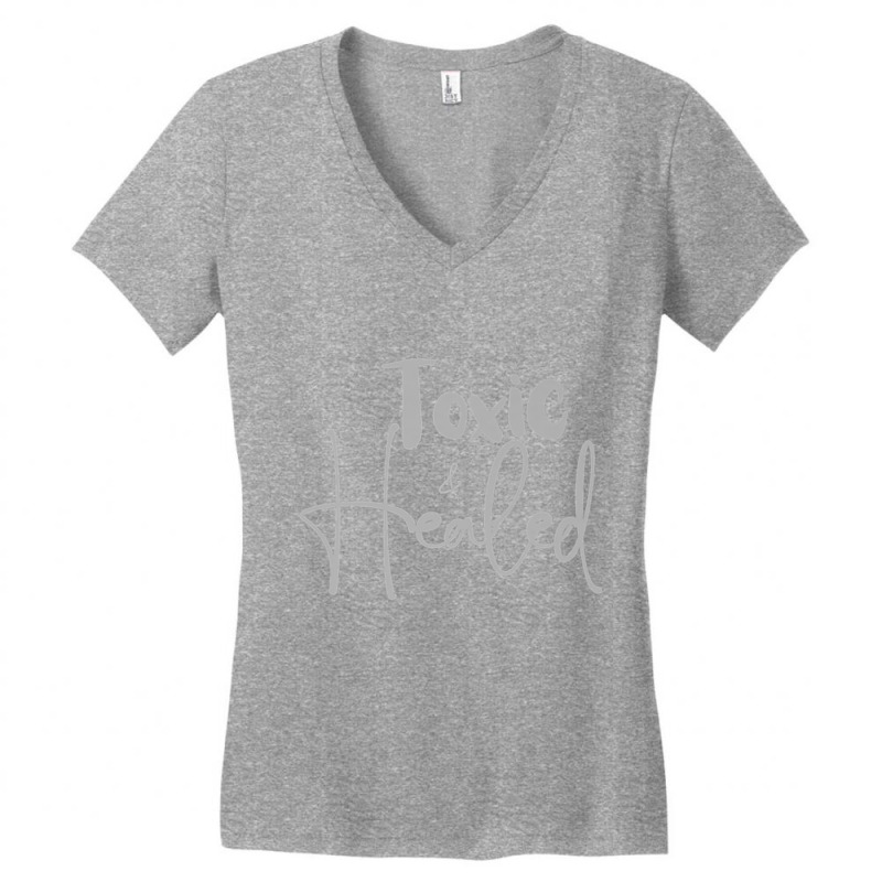 Toxic And Healed 1 Premium T Shirt Women's V-Neck T-Shirt by cm-arts | Artistshot