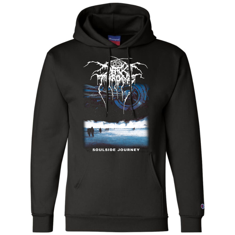 Soulside Journey By Darkthrone   Old School Norwegian Black Metal Champion Hoodie by cm-arts | Artistshot