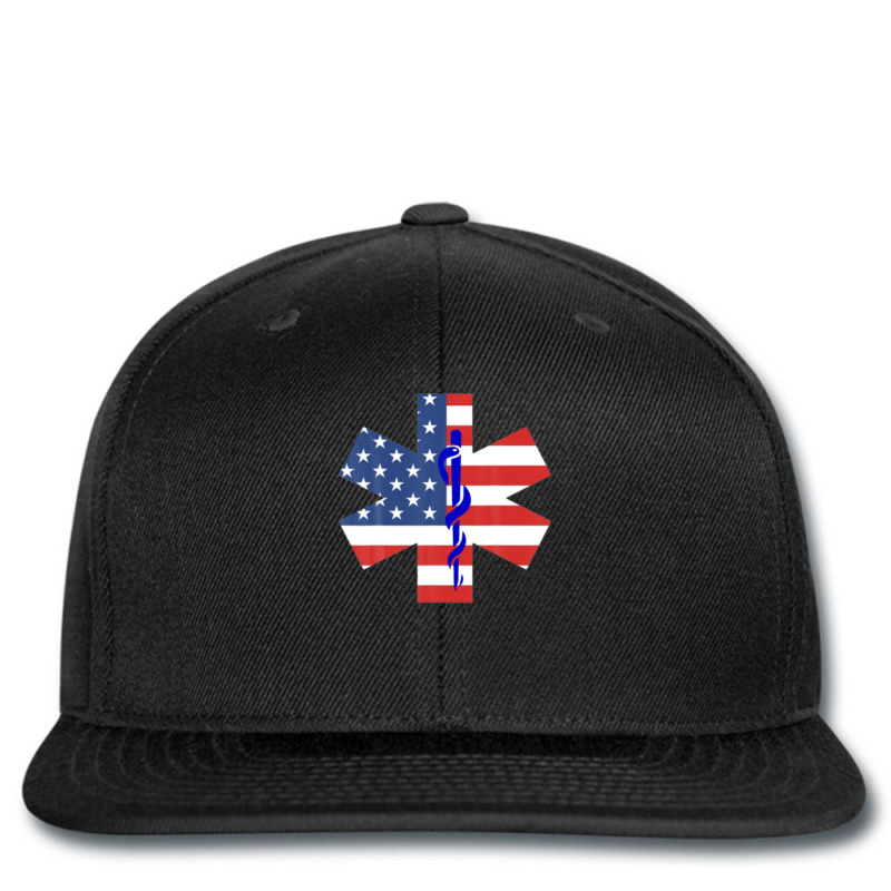 Emt American Flag Ambulance Funny Emergency Services Printed Hat | Artistshot