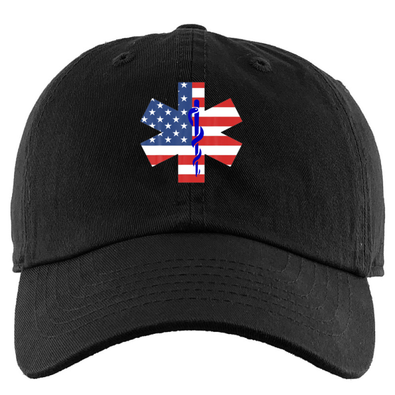 Emt American Flag Ambulance Funny Emergency Services Kids Cap | Artistshot