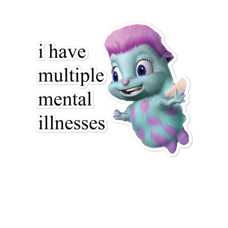 Bibble Mental Illness Rights Sticker | Artistshot