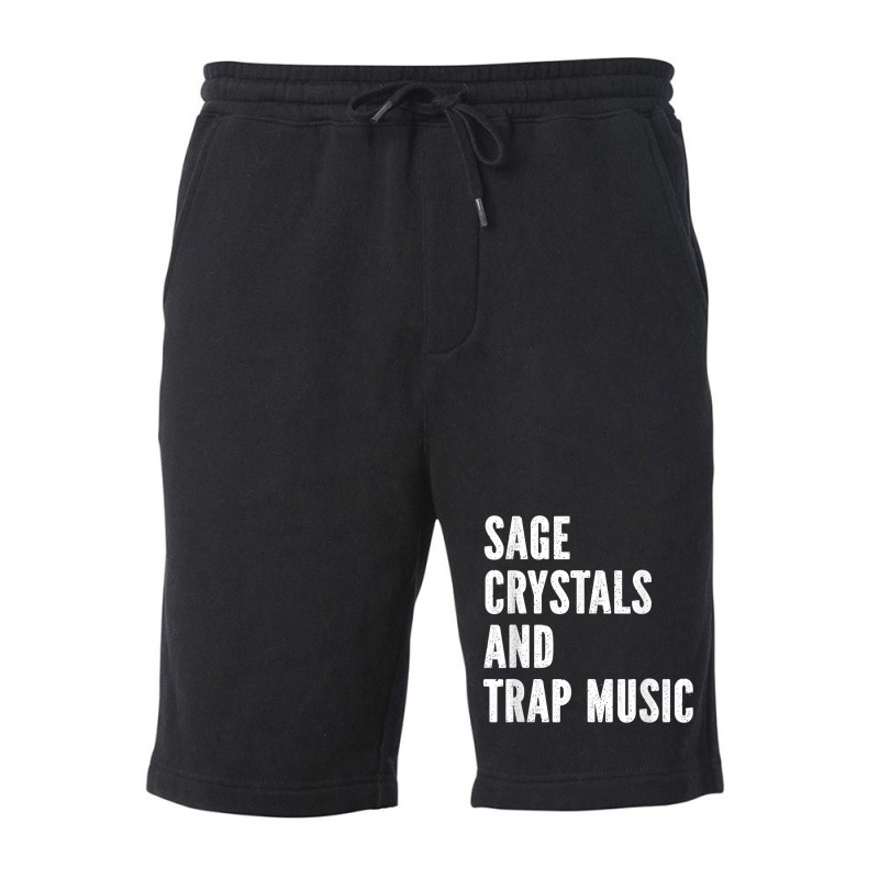 Sage Crystals Trap Music Fleece Short | Artistshot