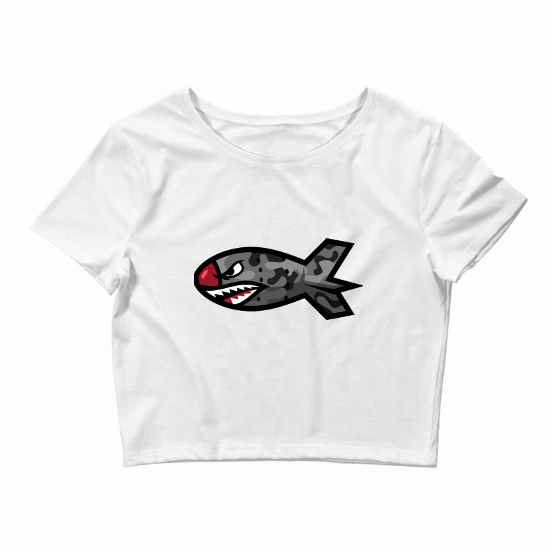 Bape Shark Bomb Torpedo Crop Top by CHRISWILSON | Artistshot