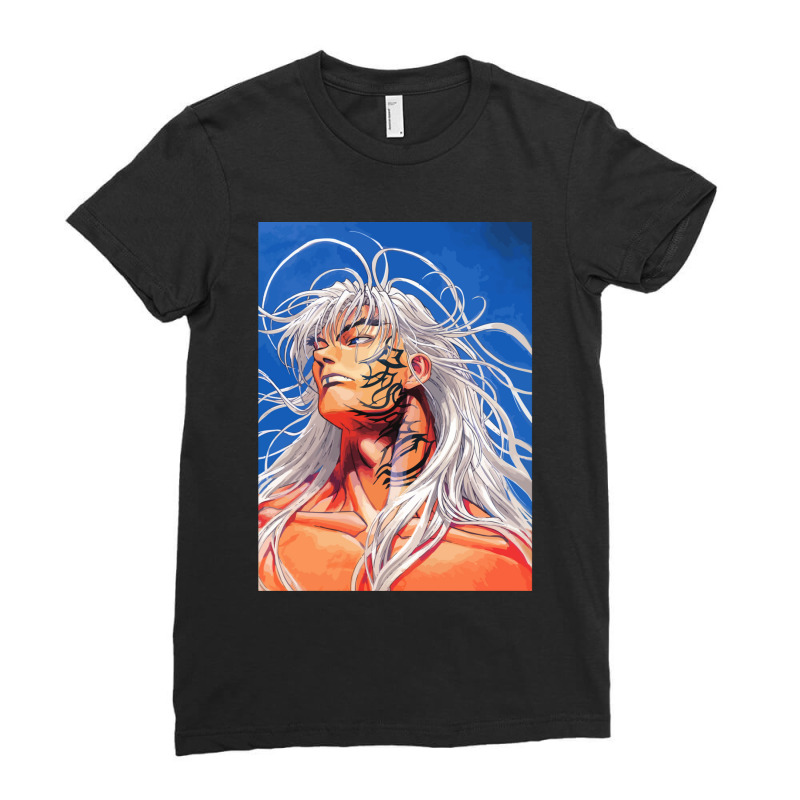 Bastard 90s Anime Ladies Fitted T-Shirt by cm-arts | Artistshot