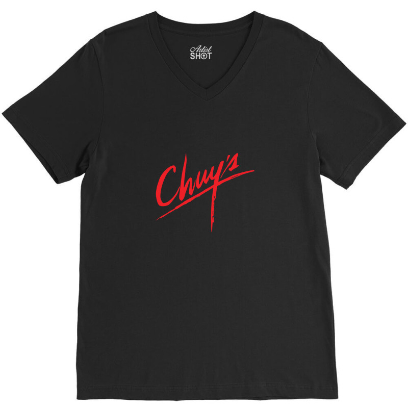 Chuy's Resto V-Neck Tee by DerrickSutton | Artistshot