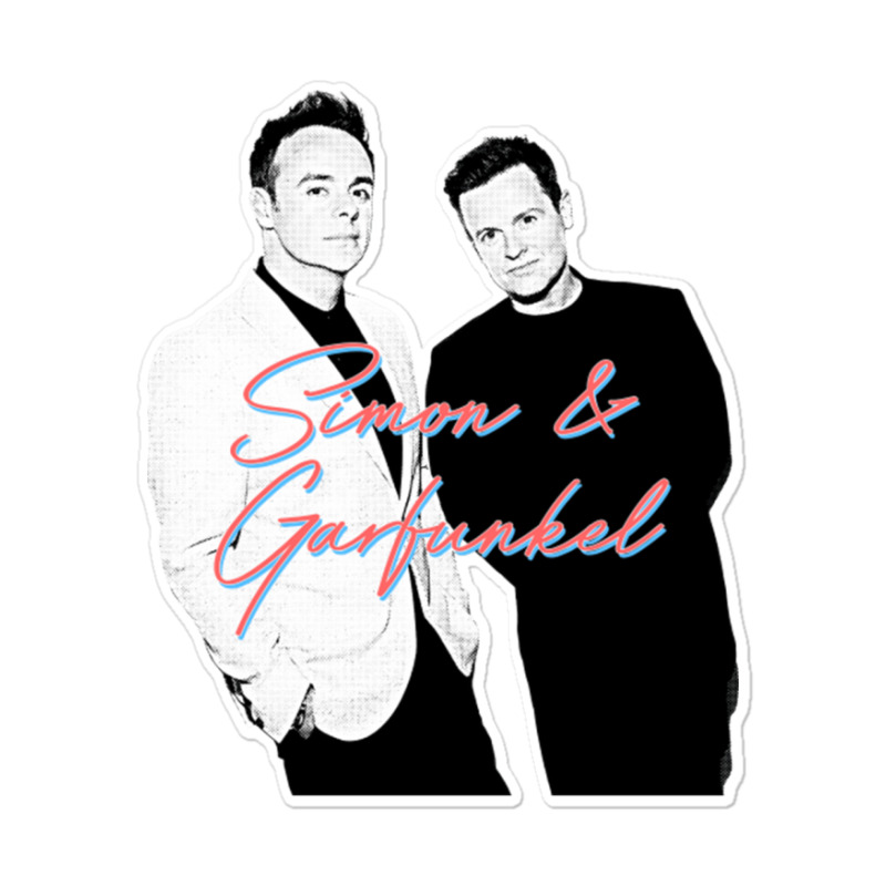 Simon Amp Garfunkel Ant Amp Dec 80s Style Parody Design Sticker | Artistshot