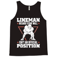 American Football Stone Wall Lineman Position Tank Top | Artistshot