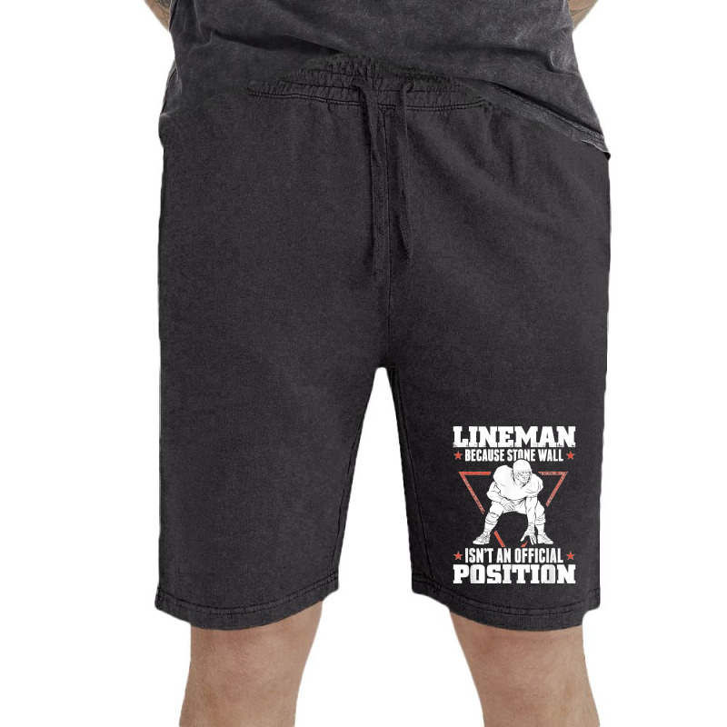 American Football Stone Wall Lineman Position Vintage Short | Artistshot