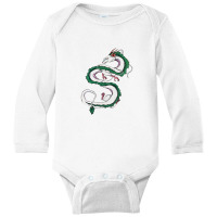 Spirit Away Dragon Anime Movies Sticker Long Sleeve Baby Bodysuit | Artistshot