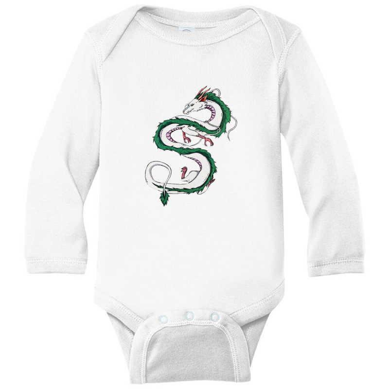 Spirit Away Dragon Anime Movies Sticker Long Sleeve Baby Bodysuit by onbiker | Artistshot