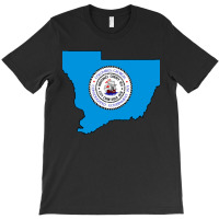 Flag Map Of Columbus T-shirt | Artistshot